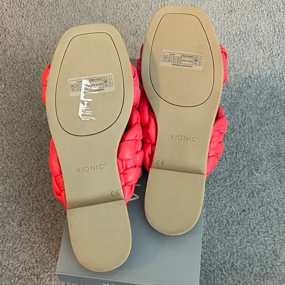 NWT Vionic Kalina Women’s Braided Slide Sandal - Picture 3 of 4
